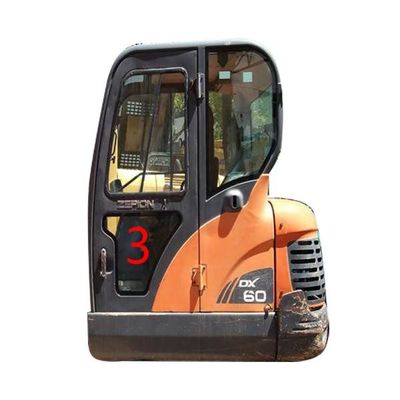 두산 작은 굴착기 유리 대체 로에스는 문 아래쪽 번호. 3을 남겼습니다