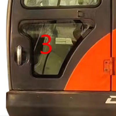 두산 작은 굴착기 유리 대체 로에스는 문 아래쪽 번호. 3을 남겼습니다