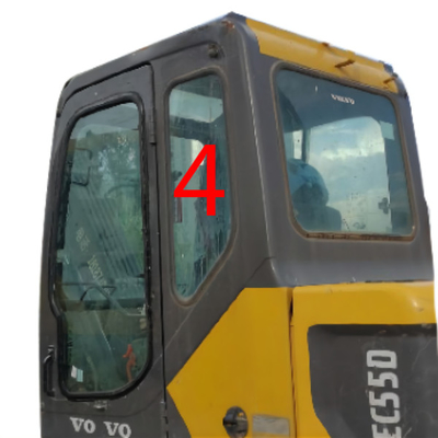EW55C 볼보 방풍 창 유리 좌측 문 후방 위치 NO.4