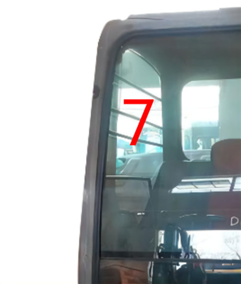 좋은 열 안정성 굴삭기 택시 글라스 오른쪽 큰 템퍼드 글라스