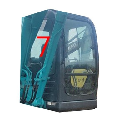 SK-6 SK-8 SK230-6 고벨코 굴삭기 글라스 우측면 위치 NO.7 방풍은 글라스를 완화시켰습니다
