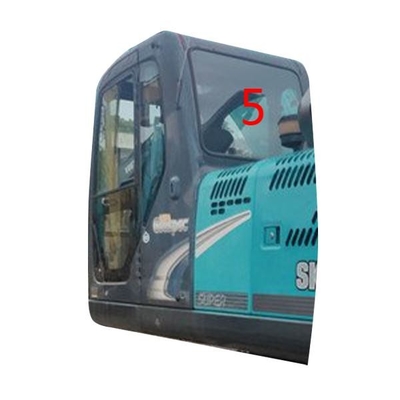 SK-6 SK-8 SK230-6 고벨코 굴삭기 유리는 도어 배면 측면 위치 NO.5 방풍 템퍼드 글라스를 남겼습니다