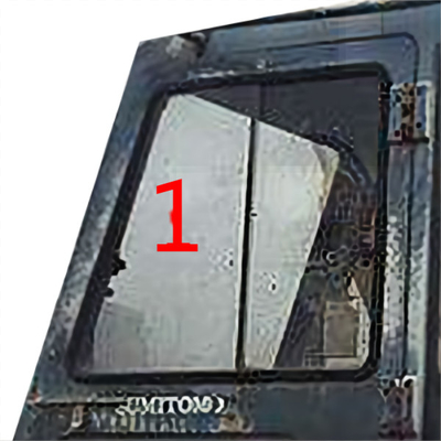 SH280 S280 방풍 템퍼드 글라스 건설 기계 택시는 문을 떠났습니다