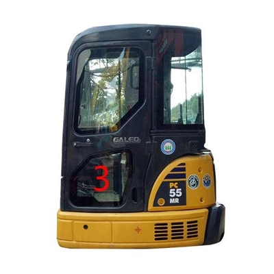 OEM 코마츠 PC55MR 택시 유리는 문 아래쪽 번호. 3 굴착기 창문 대체를 남겼습니다