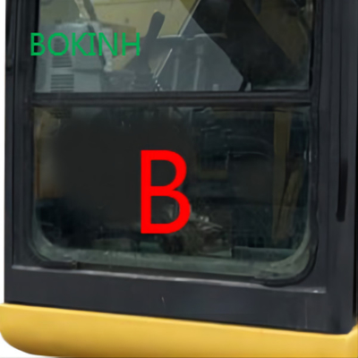 PC70-8 앞 아래로 코마츠 굴삭기 유리 대체는 위치 B 유리를 완화시켰습니다