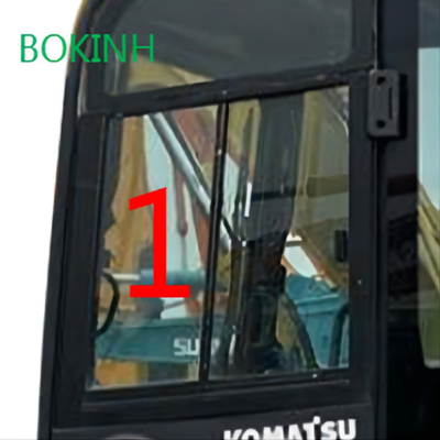PC60-8 PC70-8 코마츠 택시 글라스는 측면 위치 편향 NO.1 5 밀리미터 두께를 남겼습니다